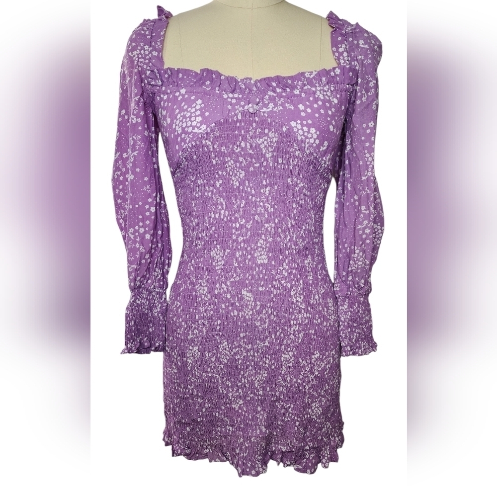Faithfull the Brand Gombardy Floral Bodycon Mini Dress size 2